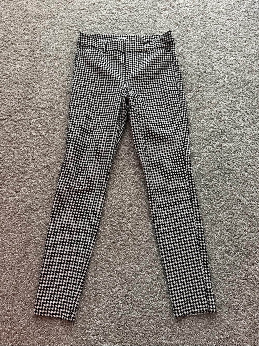 Old Navy Black and White Houndstooth Skinny Pants